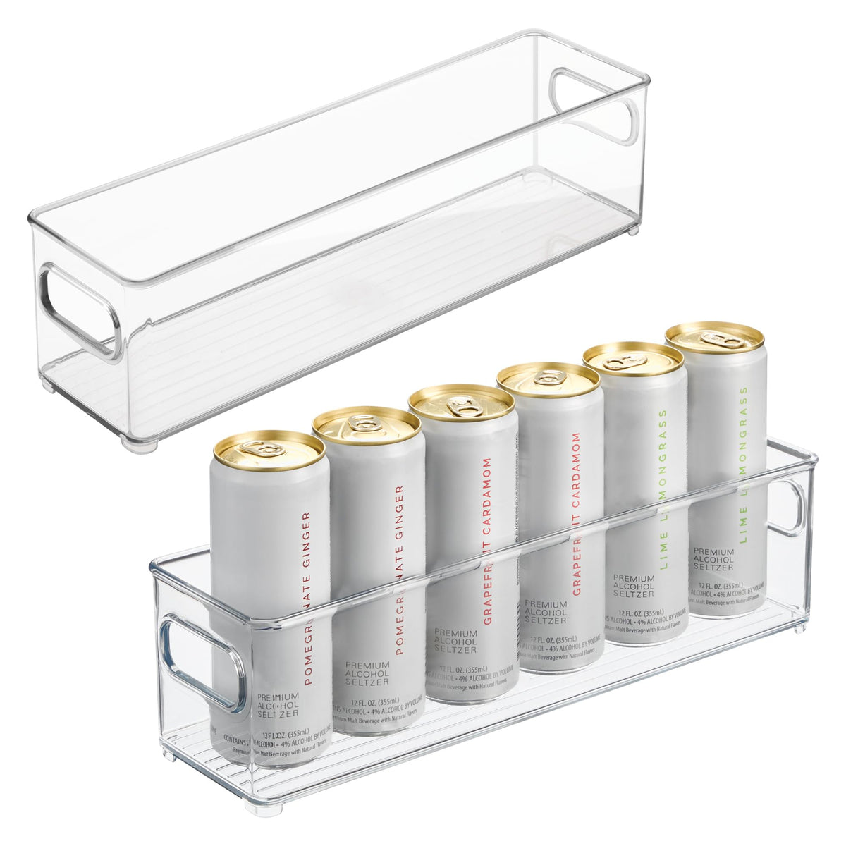 InterDesign Refrigerator and Freezer Storage Container – Deep Organizer Bin for Kitchen, Clear