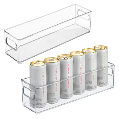 InterDesign Refrigerator and Freezer Storage Container – Deep Organizer Bin for Kitchen, Clear
