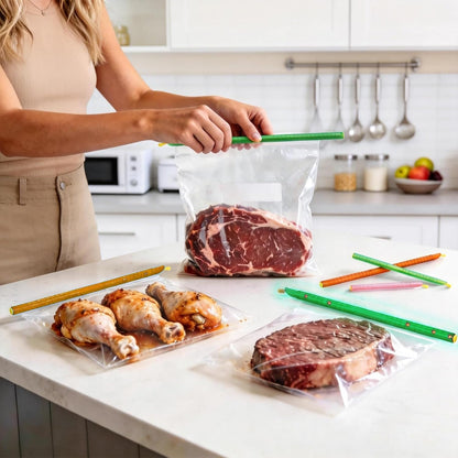 30 PCS Chip Clips & Bag Sealers, Reusable Food Bag Clips with 5 Sizes