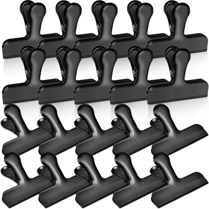 Bag Clips, 20 Pack Stainless Steel Chip Clips for Food, 1.6''(40mm) Small Food Clip Heavy Duty Snack Clamp Clip for Office Kitchen Home, Silver