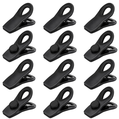 TACGEA Chip Clips, Magnetic Bag Clips for Food Storage, 12 Pack, Multicolor
