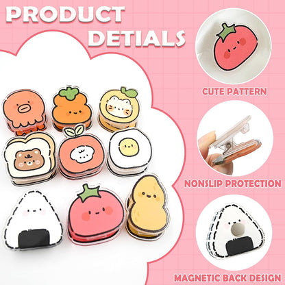 9 Pack Cute Magnetic Chip Clips, Food Bag Clip for Snacks (Food)