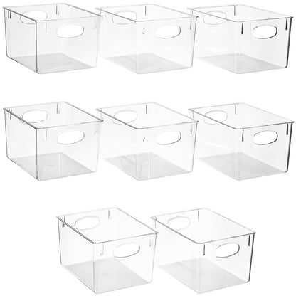 Sorbus Fridge Organizers and Storage, Clear Plastic Bins (Small, 4 Pack)