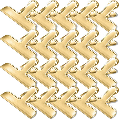 Bag Clips, 8 Pack Chip Clips Heavy Duty Snack Bread Coffee Clip, Air Tight Seal Food Clip Large Clamp Office Paper Clamps for Food Packages, Kitchen, Office, Home, Fridge Black