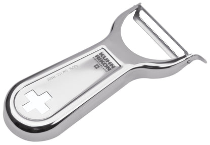 Kuhn Rikon Swiss Metal Peeler 4”, Stainless Steel
