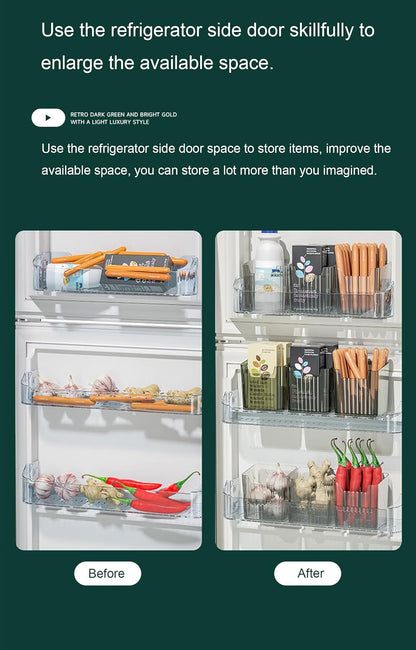 Lae Nuvole 2 Pack Adhesive Wall Storage Bins, Cabinet Door Organizer, Clear