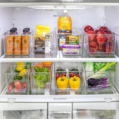 Sorbus Fridge Organizers and Storage, Clear Plastic Bins (Small, 4 Pack)